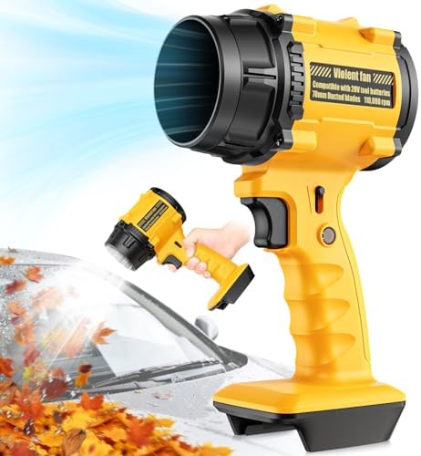 Cordless Leaf Blower Compatible for DeWalt 20V Max, Brushed Motor