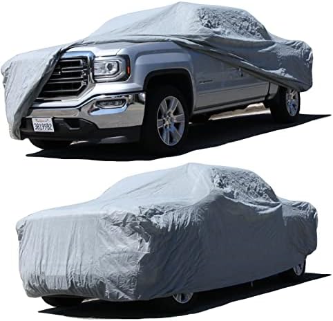 Car Cover fit 2015 2016 2017 2018 GMC Sierra 2500HD 3500HD Crew Cab 8ft Bed Dually Plat Series Gry
