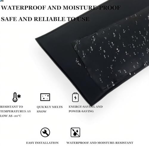 Roof Valley Heated Snow Melting Mats,IPX7 Waterproof Ice Snow Melting Mat