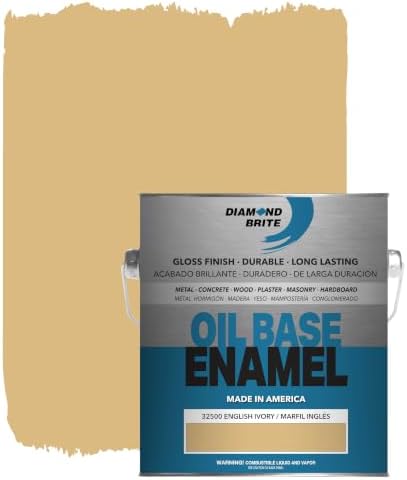 Diamond Brite Oil-Based Enamel Paint, English Ivory, 1 Gallon, 32500-1