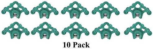 JSP Manufacturing Plastic Roof Ice Guard Snow Guard Snow Stops for Standing Seam Metal Roofing - Multi-Color/Multi-Pack Listing (10, Green)