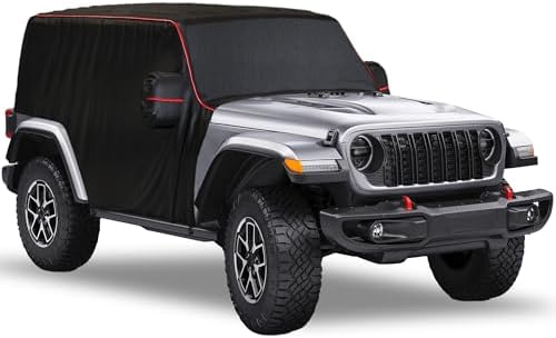 MZS 600D Waterproof Outdoor Cab Cover for Wrangler JK JL 2 Door 2007-2026