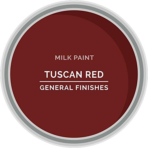 General Finishes Water Based Milk Paint, 1 Gallon, Tuscan Red