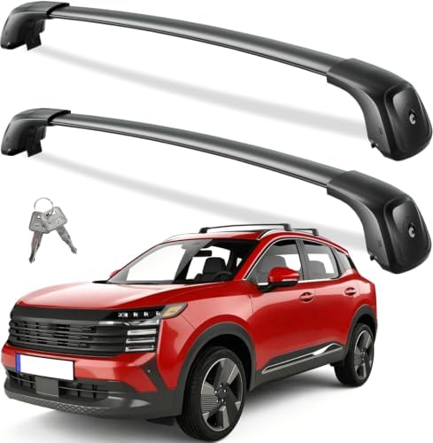 All-Aluminum 330lbs Roof Rack Cross Bars for Nissan Kicks 2025 2026