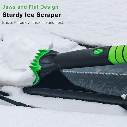 SEAAES 55 Inch Snow Broom and Ice Scraper for Truck SUV Windshield