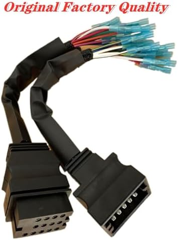 Snow Plow Wiring Harness Repair Kit MSC04753 MSC04754 for Boss Snowplow Blade,13 Pin Connector Repair Ends Vehicle Side and Plow Side