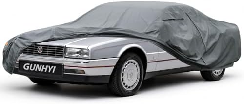 GUNHYI Premium Car Cover Custom Fit Cadillac Allante, 16 Layers Heavy Duty Car Cover Waterproof All Weather with Zipper Door for Sun Rain Snow Dust Uv Protection