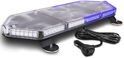 LAMPHUS NanoFlare 26 Inch 80W Blue White LED Strobe Light Bar For Trucks
