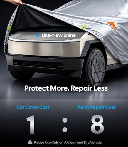 Wigoo Car Cover Compatible with Cybertruck 2024-2026, Waterproof