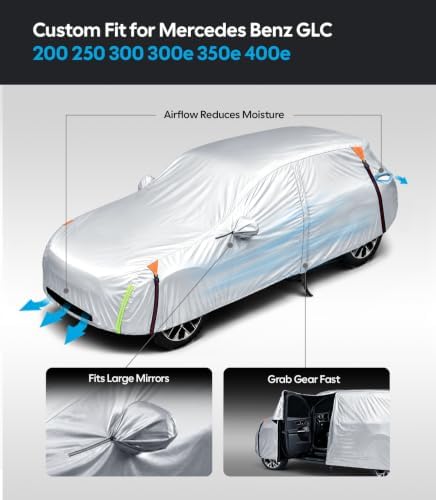 Wigoo Mercedes-Benz GLC-Class Car Cover 2016-2026, Waterproof All Weather