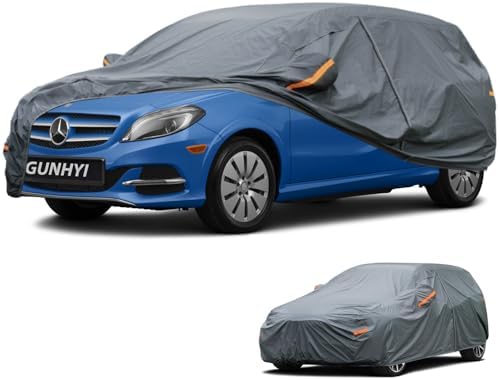 GUNHYI Premium Car Cover Custom Fit Mercedes-Benz B-Class, 16 Layers Heavy Duty Car Cover Waterproof All Weather with Zipper Door for Sun Rain Snow Dust Uv Protection