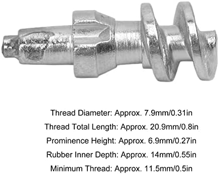 KIMISS Anti-Slip Snow Tire Studs, 50 Pcs Car Tire Spikes, Strong Grip Universal Anti-Skid Tire Studs for Auto Truck Off-Road Vehicles