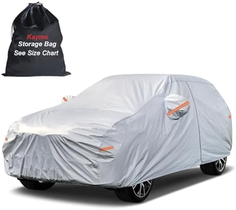 Kayme SUV Car Cover See Vehicle Size Chart for Accurate Fit, Size S1