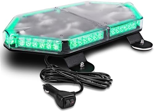 LAMPHUS NanoFlare 17 Inch 56W Green LED Strobe Light Bar For Trucks