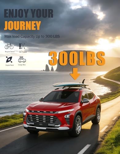 KINGGERI 300lbs Roof Rack Cross Bars for Chevrolet Chevy Trax 2023-2026