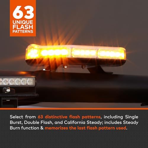 LAMPHUS NanoFlare 12 Inch 40W Purple LED Strobe Light Bar, Funeral Service