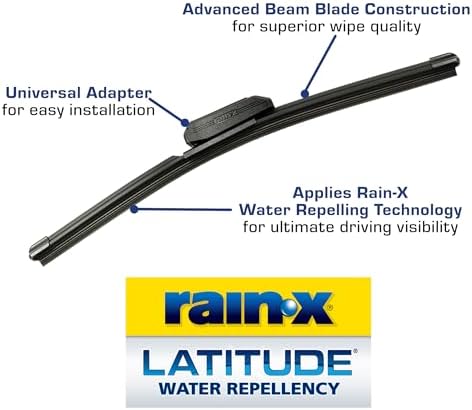 Rain-X 810169 Repellency Water Repellent Wiper Blades, 19" Windshield Wipers (Pack of 2), All Weather Streak-Free for Enhanced Visibility w/ Water Repellency Formula