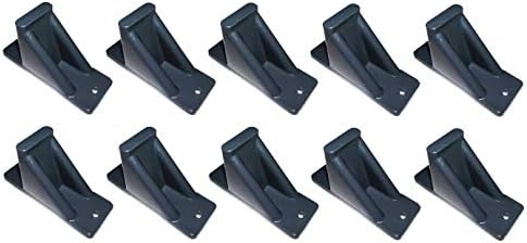 JSP Manufacturing Dark Grey Plastic Mini Roof Snow and Ice Guard - Multi-Quantity Pack | Prevent Sliding Snow Stop Buildup (10)