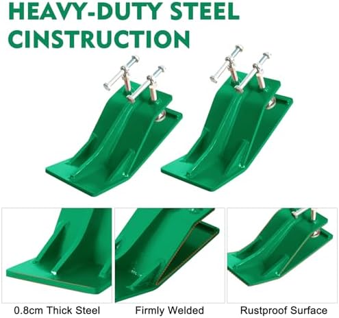 Edge Tamer for Tractor Bucket Protector 2PCS Green 5” Wide