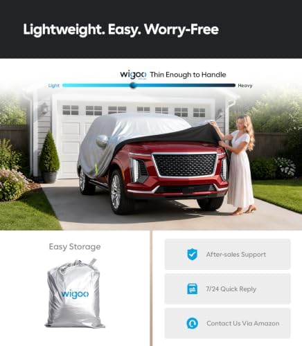 Wigoo Cadillac Escalade Car Cover 2021-2026, Waterproof All Weather