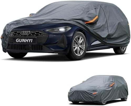 GUNHYI Premium Car Cover Custom Fit Audi A5/S5 Wagon, 16 Layers Heavy Duty Car Cover Waterproof All Weather with Zipper Door for Sun Rain Snow Dust Uv Protection