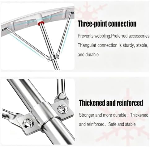 Reinforced Roof Snow Rake, Extendable Aluminum Handle