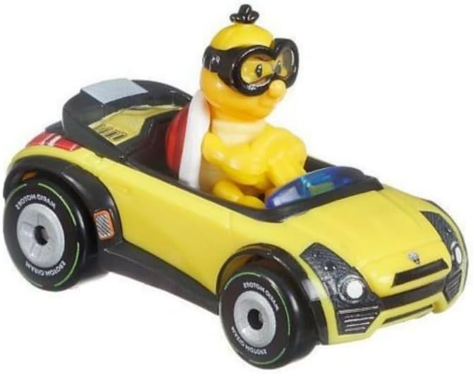 Hot Wheels Mario Kart Lakitu Sports Coupe, Die-Cast Vehicle Car, 1:64 Scale