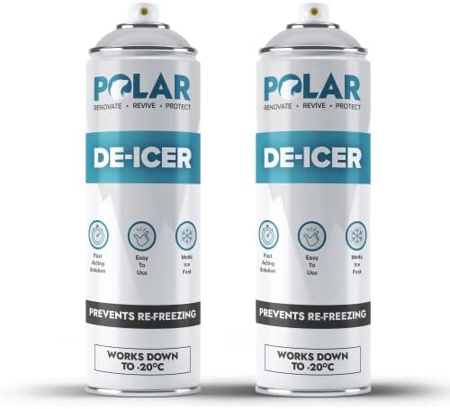 Polar De-Icer Spray - Car De-Icer - Windshield Ice Remover - 2x500ml