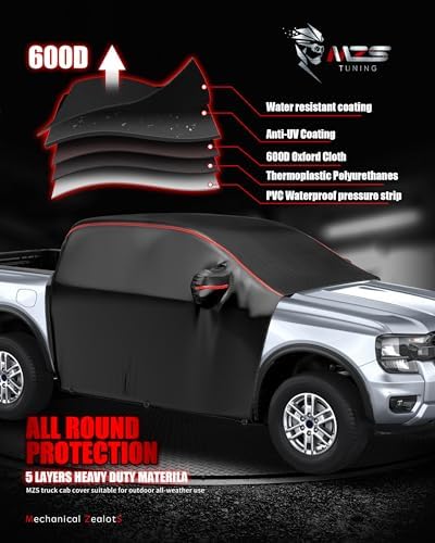 MZS 600D Waterproof Outdoor Truck Cab Cover for Maverick/Ranger 2019-2026