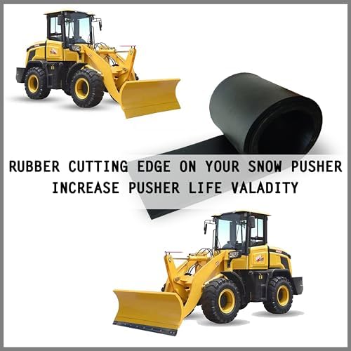 SIMOND STORE 1" x 6" x 10 ft. Snow Pusher, Cutting Edge, Snow PLOW Rubber…