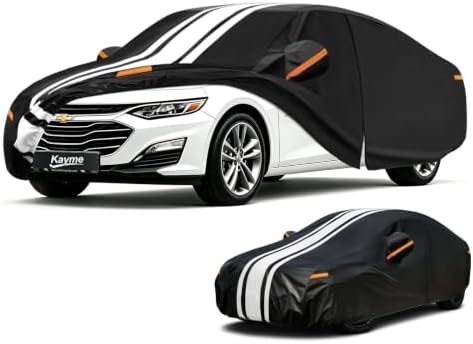 Kayme Heavy Duty Car Cover for Chevrolet Malibu (1978-2026) Waterproof