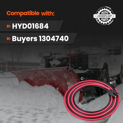 HYD01684 Snow Plow Power Ground Cable Truck Side Replace# 1304740
