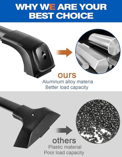 Roof Rack Cross Bars+Side Rails Fit for 2009-2017 Chevy Chevrolet Traverse