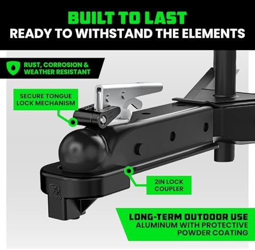 Rhino USA Trailer Coupler Lock Kit (2in Trailers) - Anti-Theft Steel