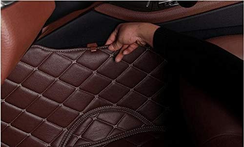 Custom Text + Image Car Mats, One-of-a-Kind Personalized Leather Floor Liners, All-Weather Full Set for Sedan SUV Truck Van(Black)