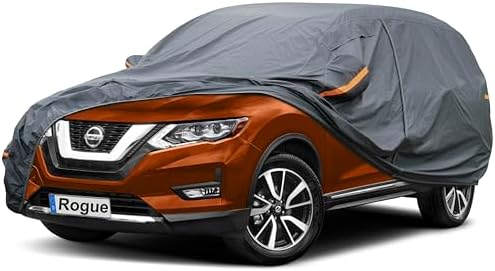 GUNHYI Premium Car Cover Custom Fit Nissan Rogue (2007-2026), 16 Layers Heavy Duty Car Cover Waterproof All Weather with Zipper Door for Sun Rain Snow Dust Uv Protection