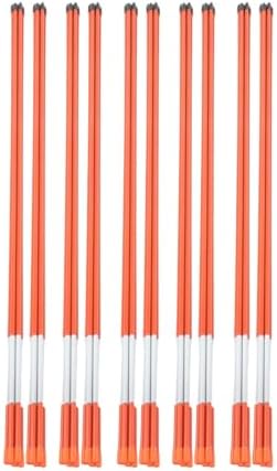 Autoparts 50Pack 48In Driveway Markers, 5/16-Inch Diameter Snow Stakes
