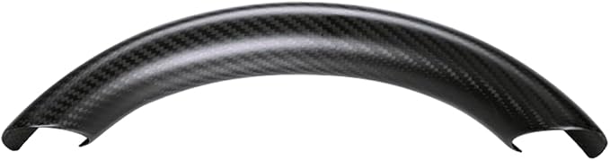 JSWAN Real Carbon Fiber Steering Wheel Cover for Tesla Model 3 2017 to 2023 Model Y 2020 to 2024 Steering Wheel Trim Cover Steering Wheel Wrap Protector Interior Accessories (Matte Black Upper Part)