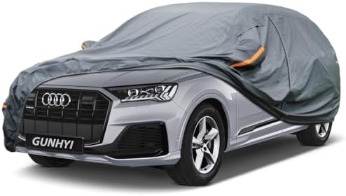 GUNHYI Premium Car Cover Custom Fit Audi Q7/SQ7, 16 Layers Heavy Duty Car Cover Waterproof All Weather with Zipper Door for Sun Rain Snow Dust Uv Protection