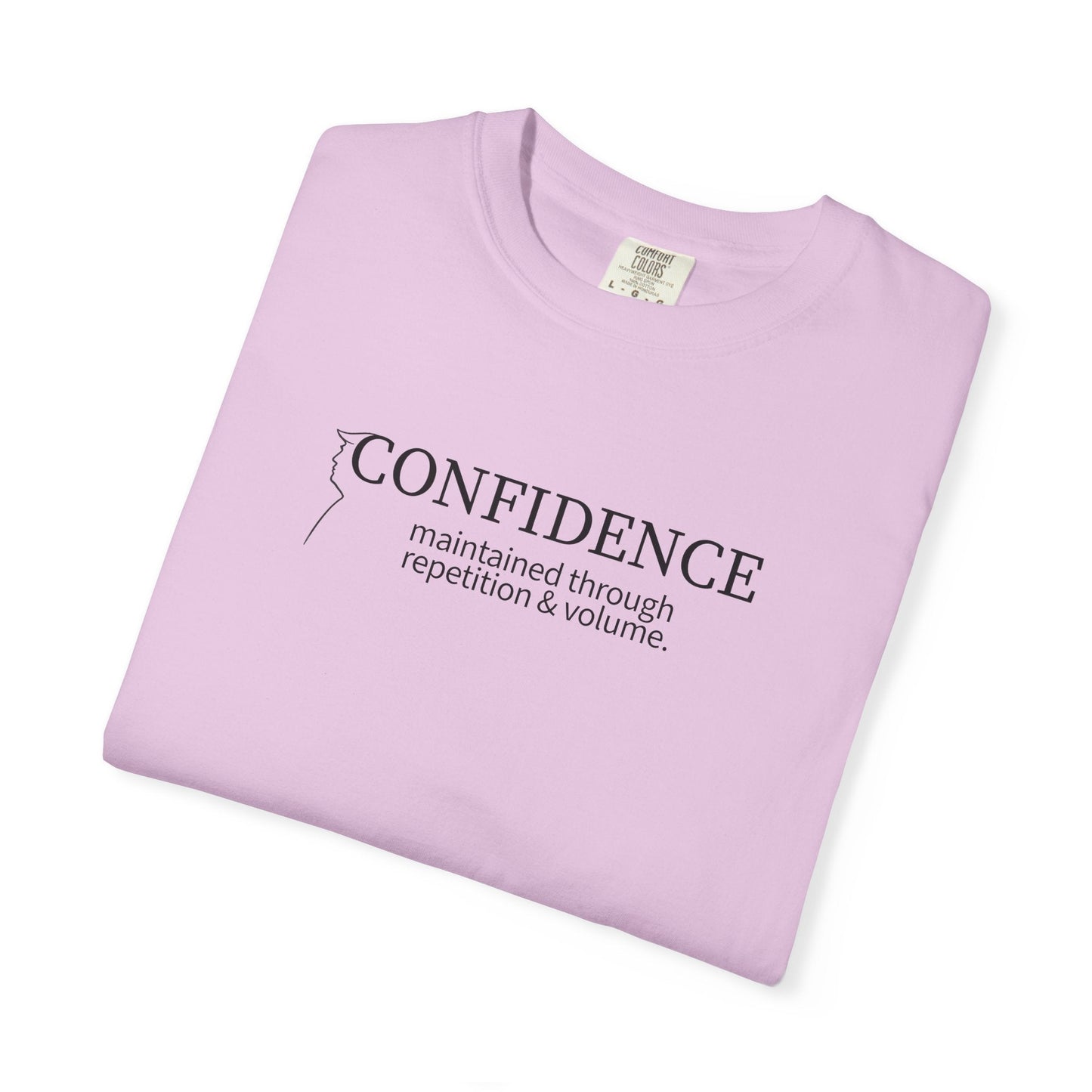 Confidence Maintained T-Shirt – Minimalist Typography Edition