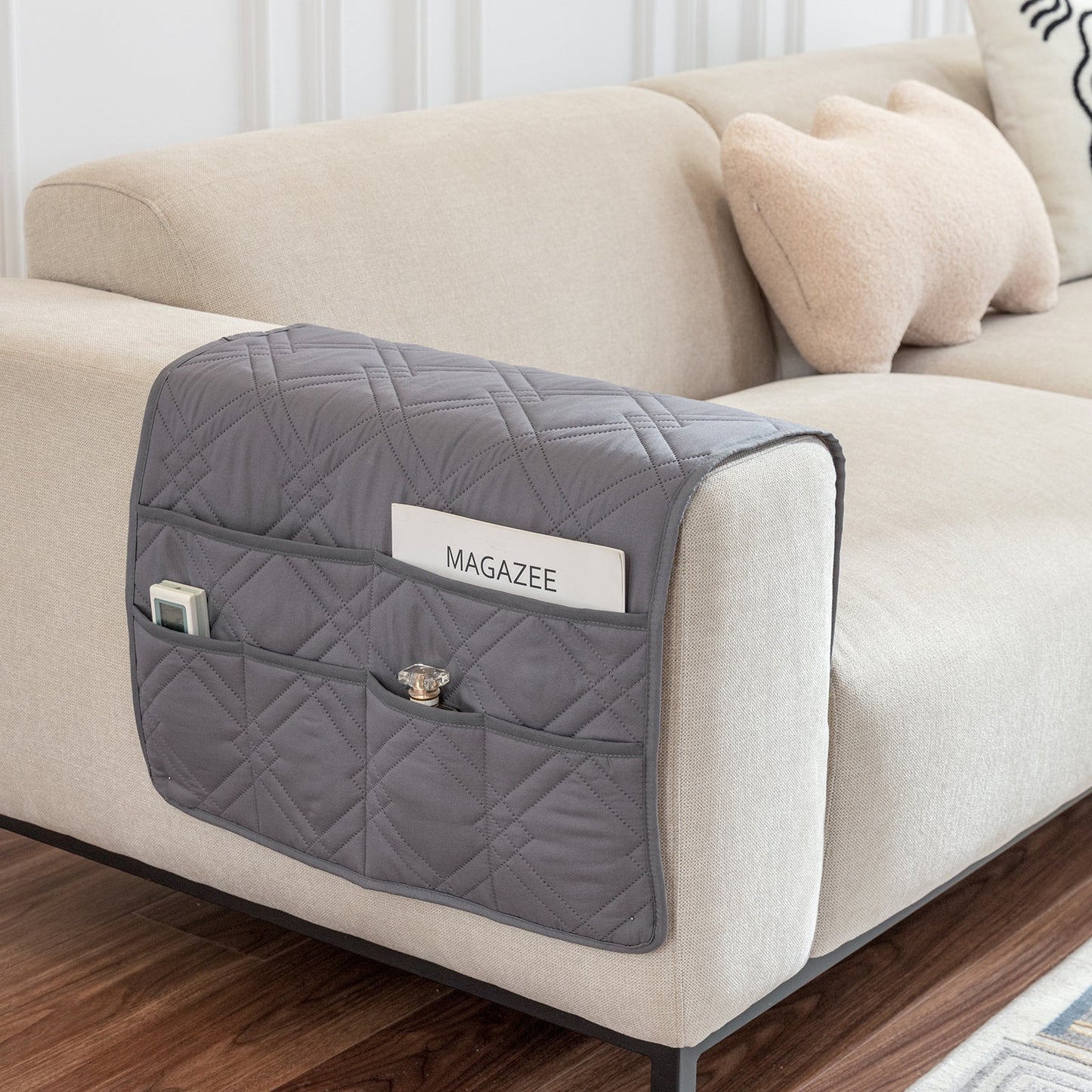 With Storage Pocket Sofa Hand Towel Magazine Management Bag