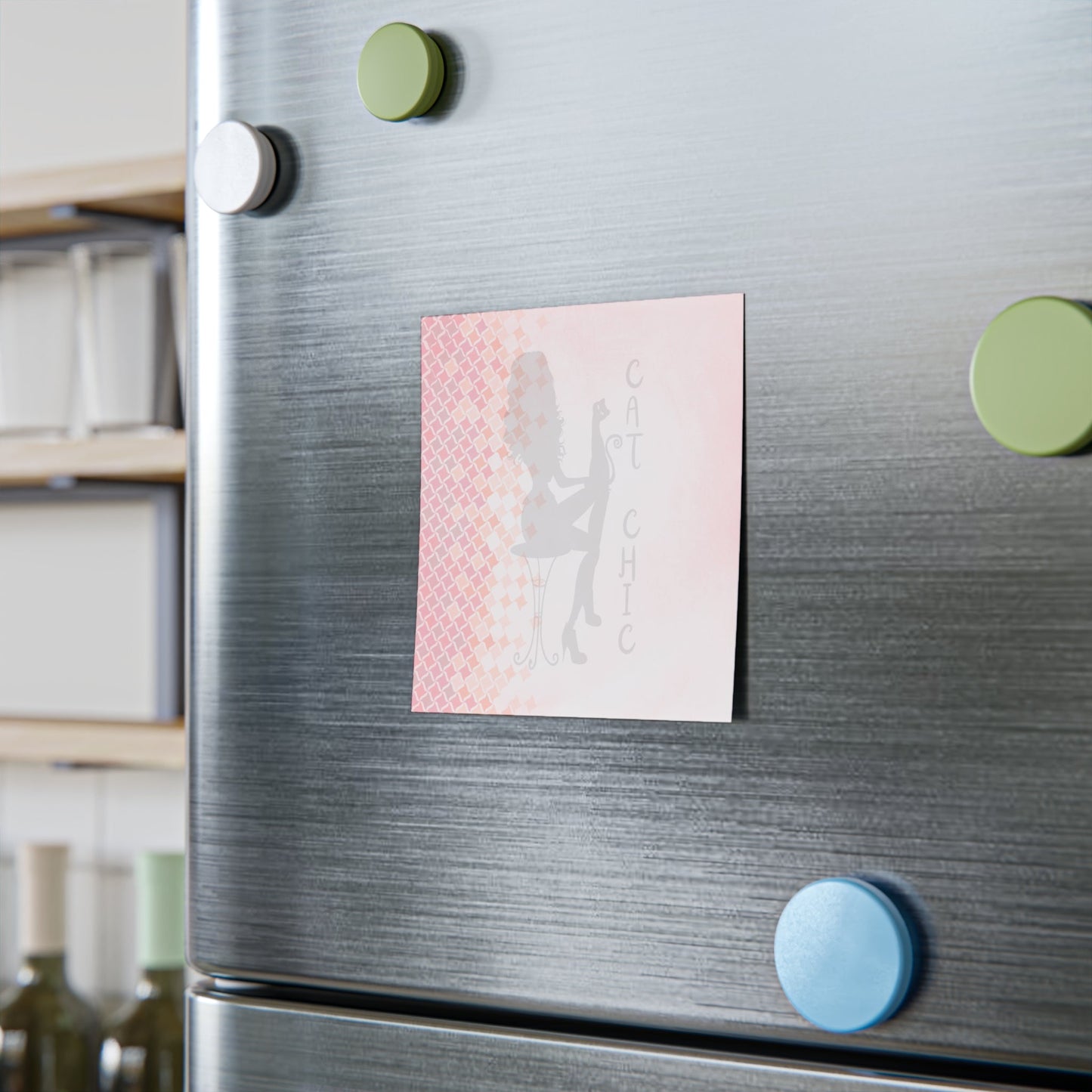 Cat Stretch Calm — Minimalist Cat Sticky Notes
