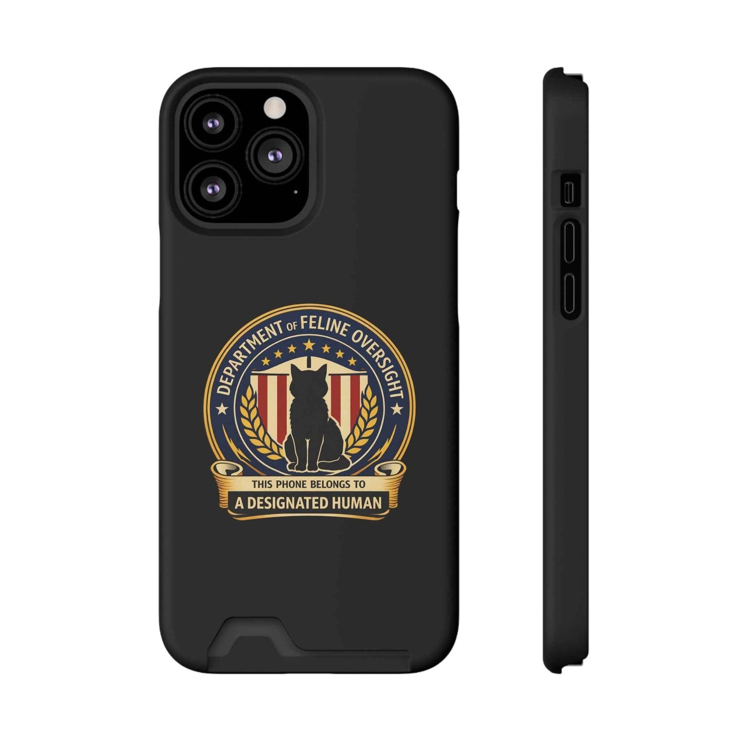 Department of Feline Oversight MagSafe iPhone Case — Designated Human Edition