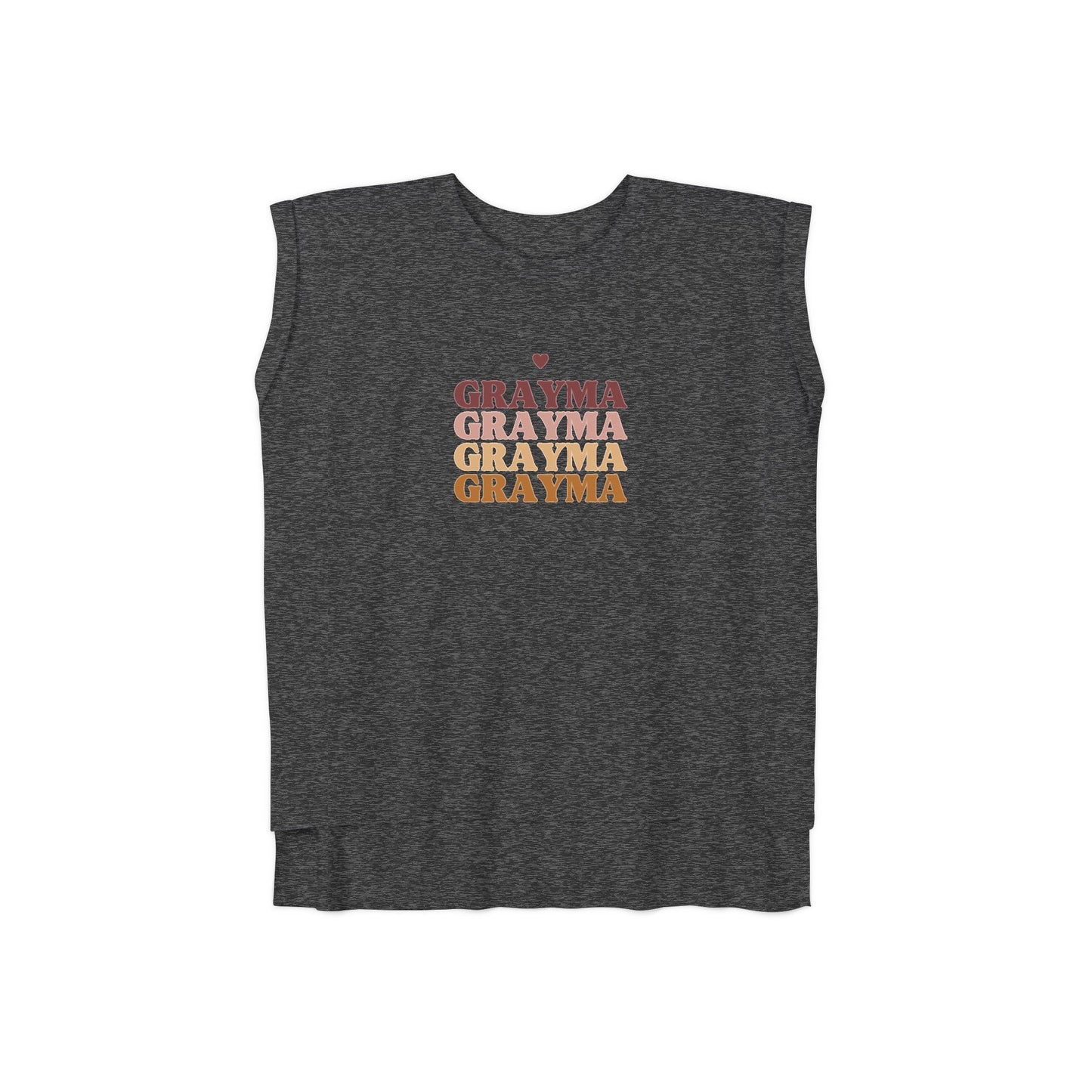 Women’s Flowy Rolled Cuffs Muscle Tee