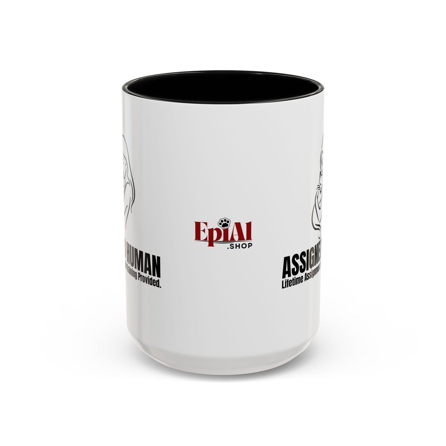 Assigned Human Mug – Lifetime Assignment Cat Coffee Cup