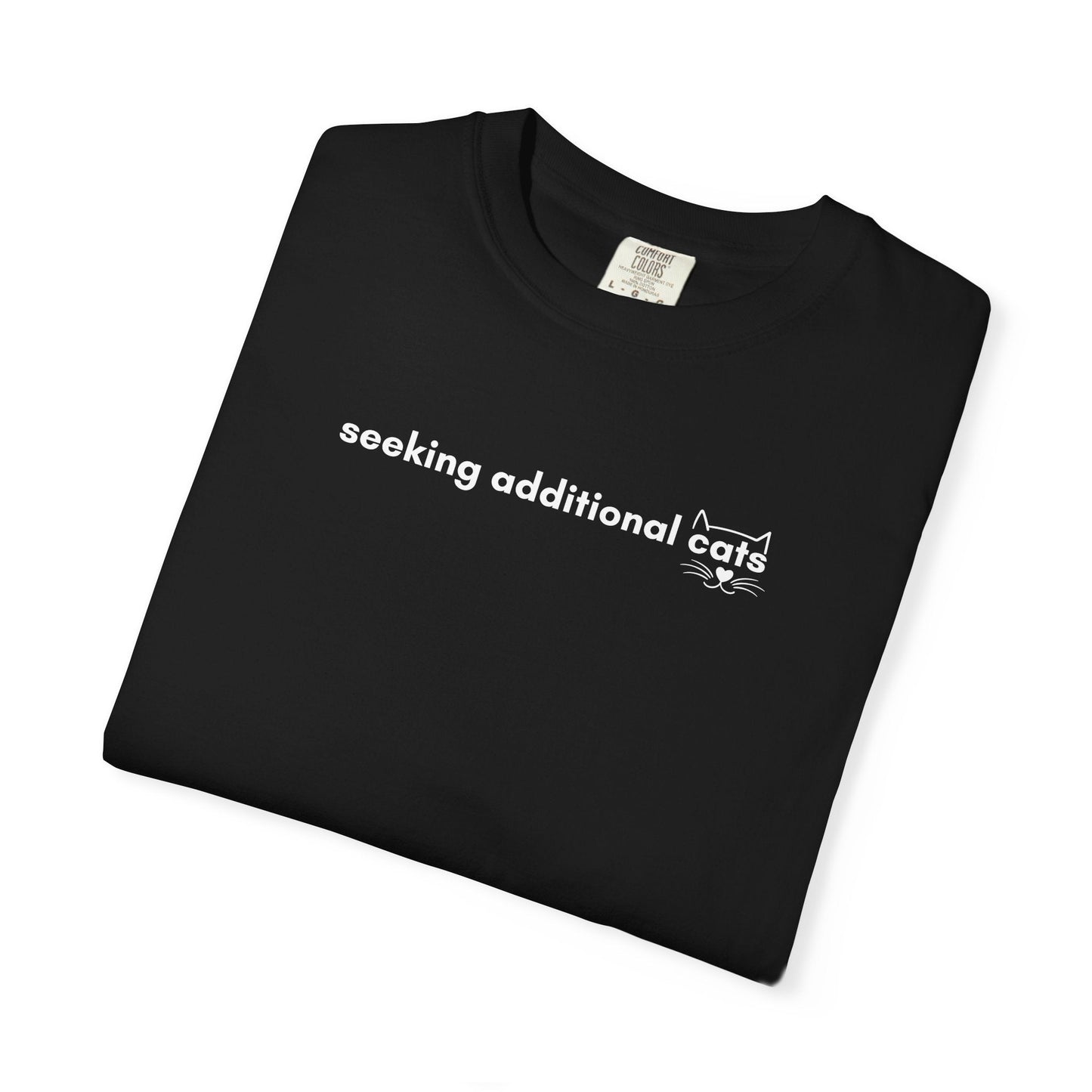 Seeking Additional Cats T-Shirt | Cat Lover Minimal Tee