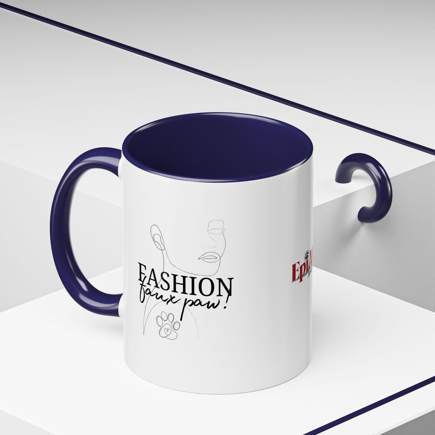 Fashion Faux Paw Accent Coffee Mug (11, 15oz)