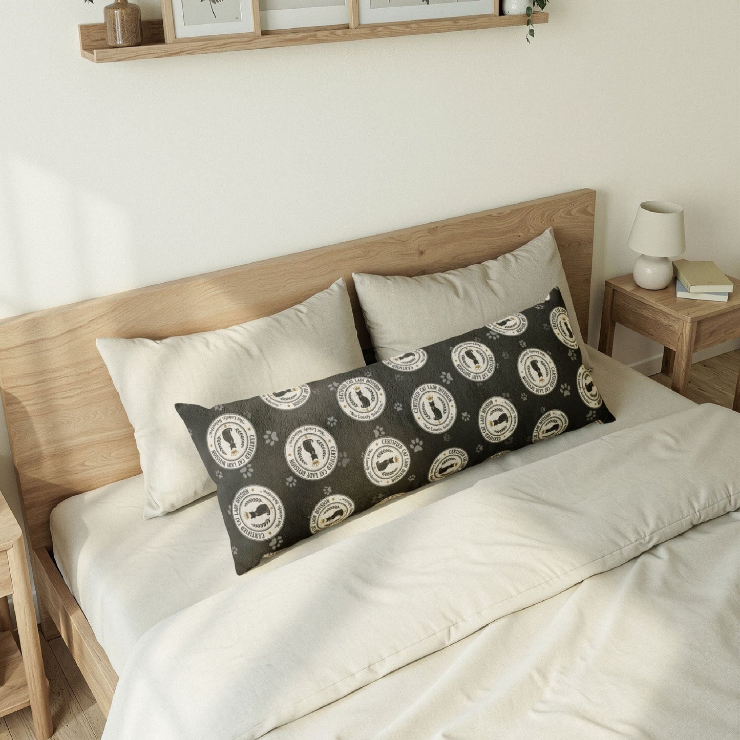Certified Cat Lady Division Body Pillow – Not Lonely Just Selective