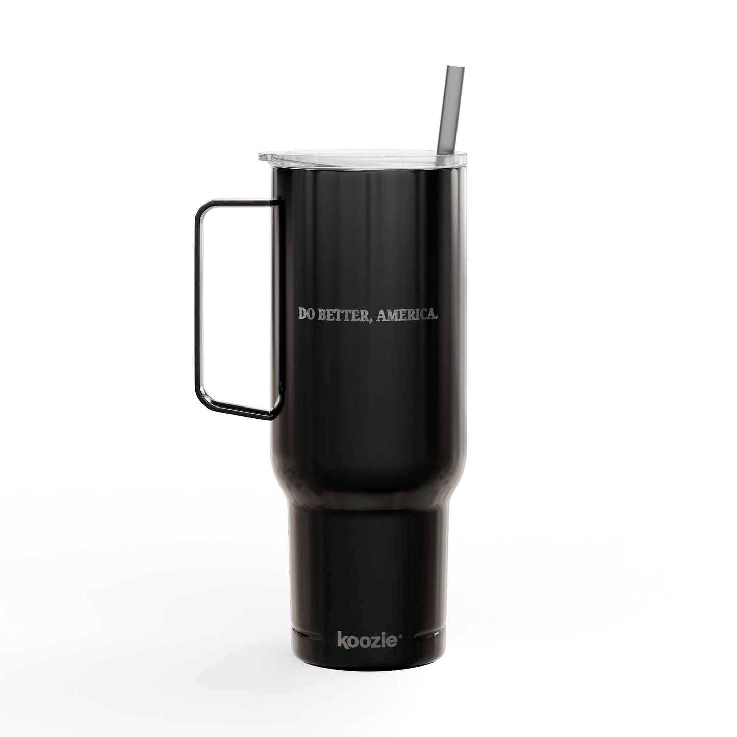 Do Better, America 40oz Insulated Tumbler – Engraved Travel Mug with Handle