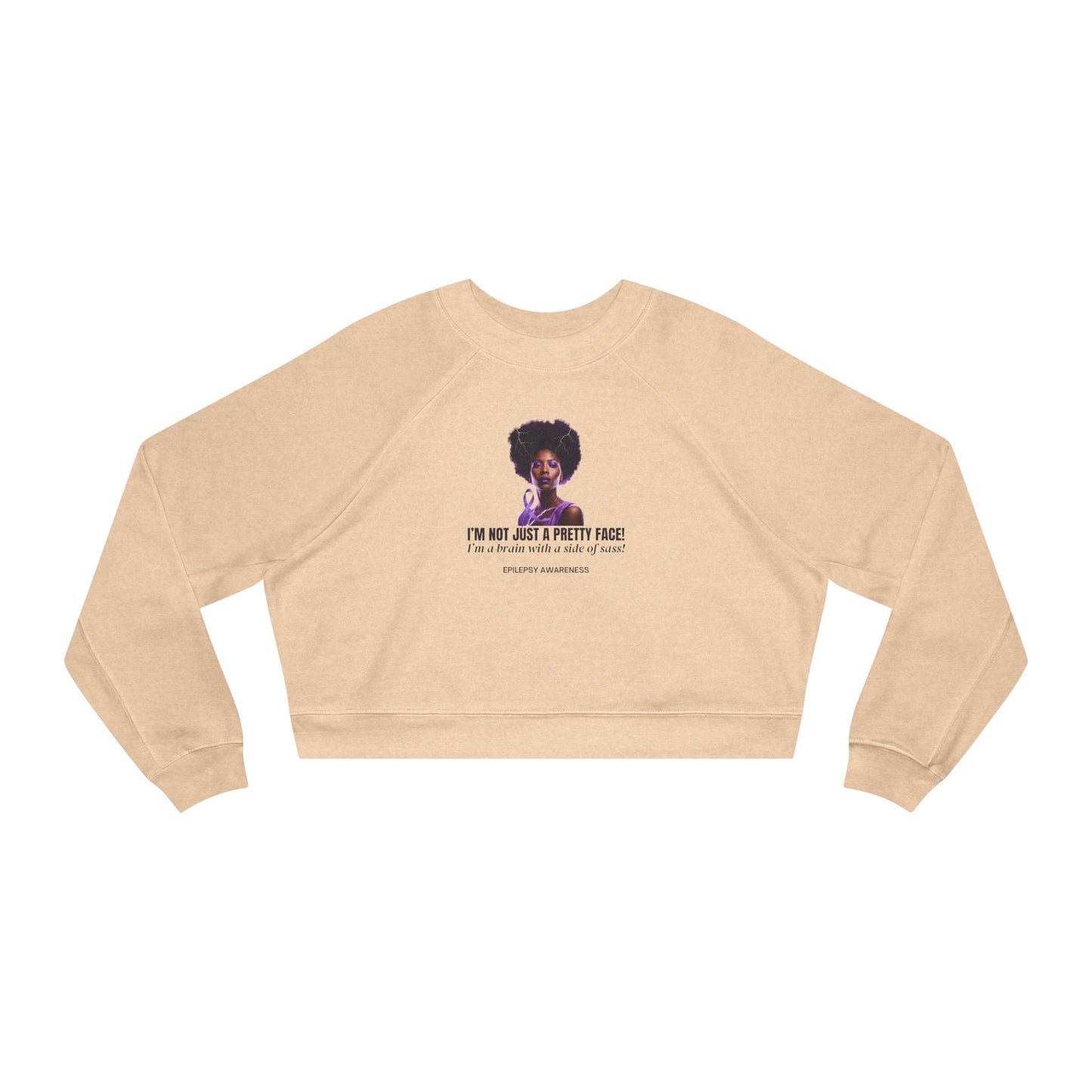 Sassy Brain Women's Cropped Fleece Pullover